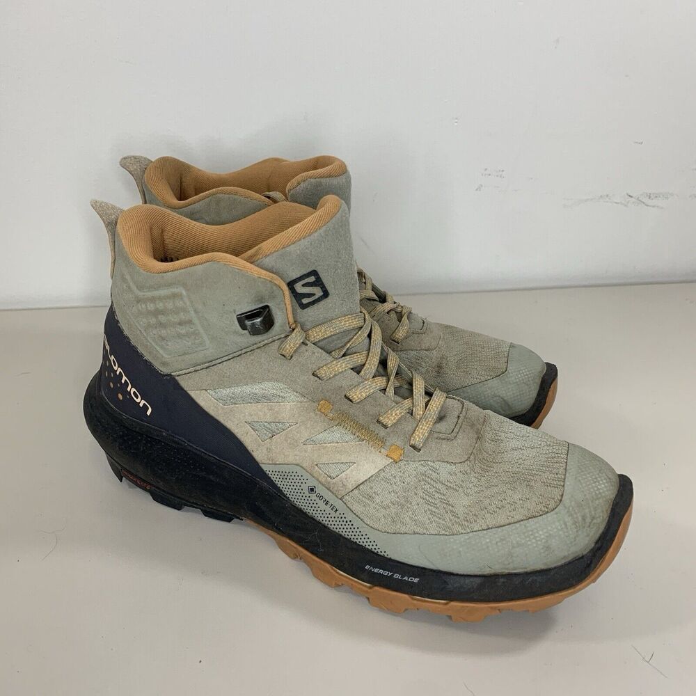 Salomon Outpulse Mid GORE-TEX Hiking Boots size 7 - Wrought Iron/Ebony/Blaze
